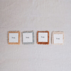 천연염색 코스터(컵받침) /포옹의 겹· LAYERS OF A HUG